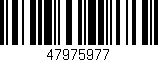Código de barras (EAN, GTIN, SKU, ISBN): '47975977'