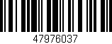 Código de barras (EAN, GTIN, SKU, ISBN): '47976037'