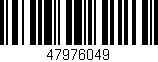 Código de barras (EAN, GTIN, SKU, ISBN): '47976049'