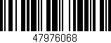 Código de barras (EAN, GTIN, SKU, ISBN): '47976068'