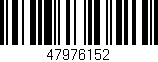 Código de barras (EAN, GTIN, SKU, ISBN): '47976152'