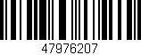 Código de barras (EAN, GTIN, SKU, ISBN): '47976207'