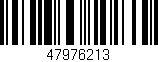 Código de barras (EAN, GTIN, SKU, ISBN): '47976213'