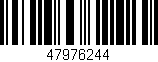 Código de barras (EAN, GTIN, SKU, ISBN): '47976244'