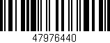 Código de barras (EAN, GTIN, SKU, ISBN): '47976440'