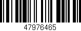 Código de barras (EAN, GTIN, SKU, ISBN): '47976465'