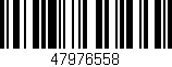 Código de barras (EAN, GTIN, SKU, ISBN): '47976558'