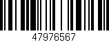 Código de barras (EAN, GTIN, SKU, ISBN): '47976567'
