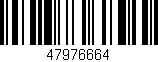Código de barras (EAN, GTIN, SKU, ISBN): '47976664'