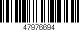 Código de barras (EAN, GTIN, SKU, ISBN): '47976694'