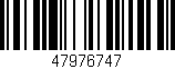 Código de barras (EAN, GTIN, SKU, ISBN): '47976747'