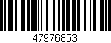 Código de barras (EAN, GTIN, SKU, ISBN): '47976853'