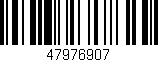 Código de barras (EAN, GTIN, SKU, ISBN): '47976907'