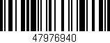 Código de barras (EAN, GTIN, SKU, ISBN): '47976940'