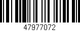 Código de barras (EAN, GTIN, SKU, ISBN): '47977072'