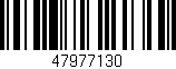 Código de barras (EAN, GTIN, SKU, ISBN): '47977130'