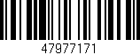 Código de barras (EAN, GTIN, SKU, ISBN): '47977171'