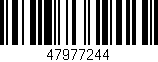 Código de barras (EAN, GTIN, SKU, ISBN): '47977244'