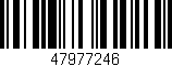 Código de barras (EAN, GTIN, SKU, ISBN): '47977246'