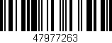 Código de barras (EAN, GTIN, SKU, ISBN): '47977263'