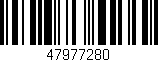 Código de barras (EAN, GTIN, SKU, ISBN): '47977280'