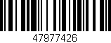 Código de barras (EAN, GTIN, SKU, ISBN): '47977426'