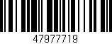 Código de barras (EAN, GTIN, SKU, ISBN): '47977719'