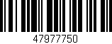 Código de barras (EAN, GTIN, SKU, ISBN): '47977750'