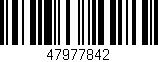 Código de barras (EAN, GTIN, SKU, ISBN): '47977842'