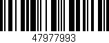 Código de barras (EAN, GTIN, SKU, ISBN): '47977993'