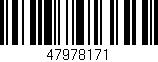 Código de barras (EAN, GTIN, SKU, ISBN): '47978171'