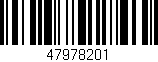 Código de barras (EAN, GTIN, SKU, ISBN): '47978201'