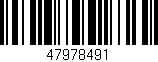 Código de barras (EAN, GTIN, SKU, ISBN): '47978491'