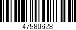 Código de barras (EAN, GTIN, SKU, ISBN): '47980628'