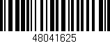 Código de barras (EAN, GTIN, SKU, ISBN): '48041625'