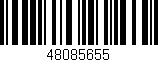 Código de barras (EAN, GTIN, SKU, ISBN): '48085655'