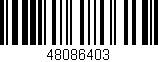 Código de barras (EAN, GTIN, SKU, ISBN): '48086403'