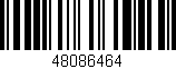 Código de barras (EAN, GTIN, SKU, ISBN): '48086464'