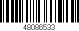 Código de barras (EAN, GTIN, SKU, ISBN): '48086533'