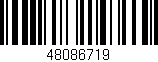 Código de barras (EAN, GTIN, SKU, ISBN): '48086719'