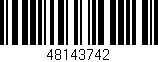 Código de barras (EAN, GTIN, SKU, ISBN): '48143742'