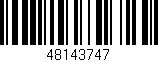 Código de barras (EAN, GTIN, SKU, ISBN): '48143747'