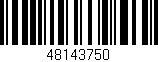Código de barras (EAN, GTIN, SKU, ISBN): '48143750'