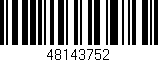 Código de barras (EAN, GTIN, SKU, ISBN): '48143752'