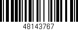 Código de barras (EAN, GTIN, SKU, ISBN): '48143767'