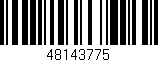 Código de barras (EAN, GTIN, SKU, ISBN): '48143775'