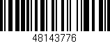 Código de barras (EAN, GTIN, SKU, ISBN): '48143776'