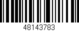 Código de barras (EAN, GTIN, SKU, ISBN): '48143783'