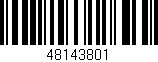 Código de barras (EAN, GTIN, SKU, ISBN): '48143801'