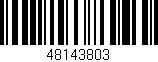 Código de barras (EAN, GTIN, SKU, ISBN): '48143803'